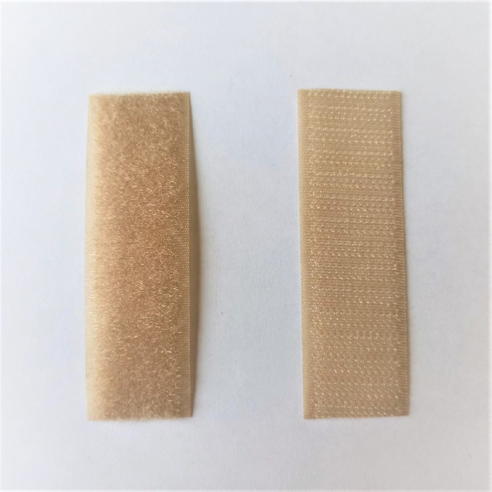 Лента контактная (Велкро) обувная 25мм нейлон бежевая