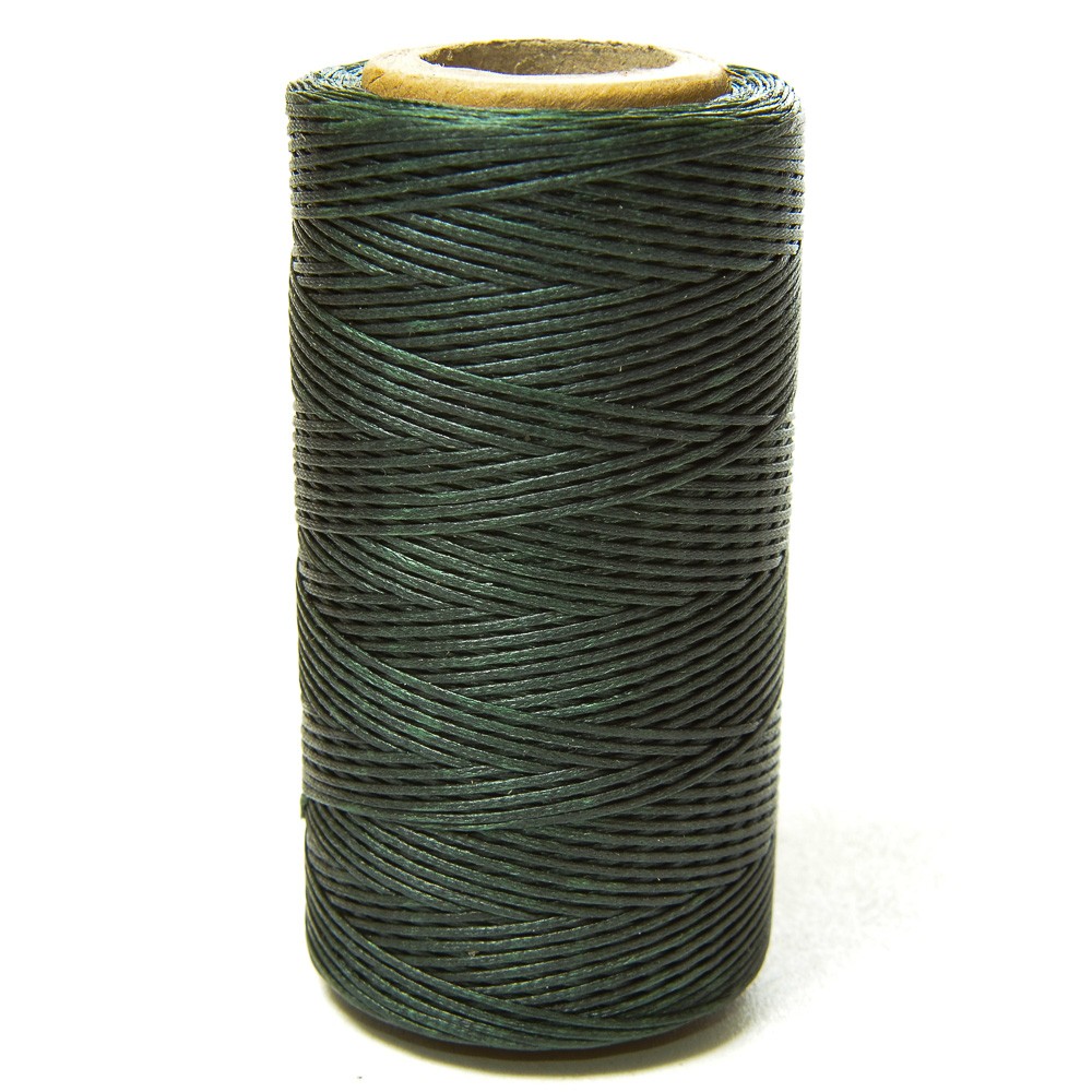 Нитки прошив.вощеные 150D-100м,тем-зеленый (222) Китай