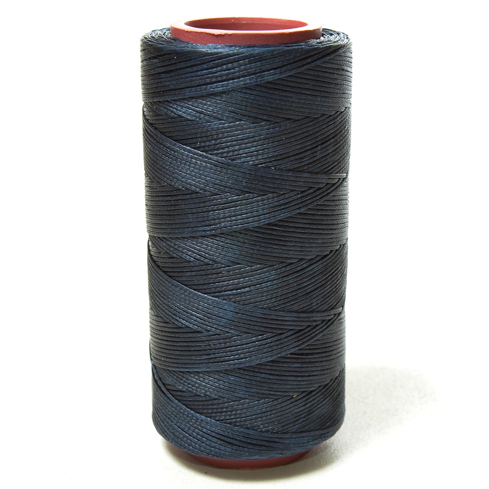 Нитки прошив.вощеные 150D-100м,тем-синий (242) Китай