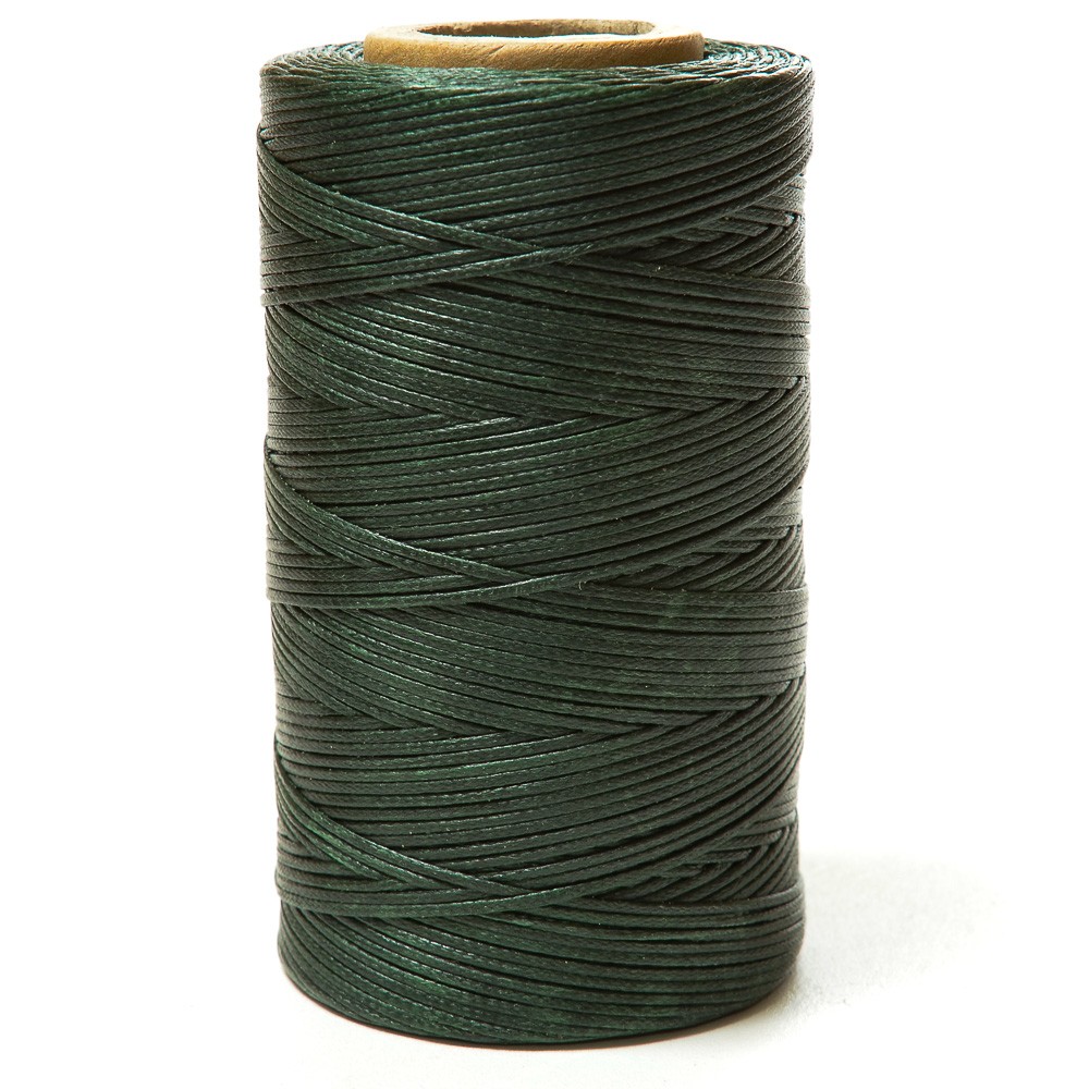 Нитки прошив.вощеные 300D-100м,тем-зеленый (222) Китай