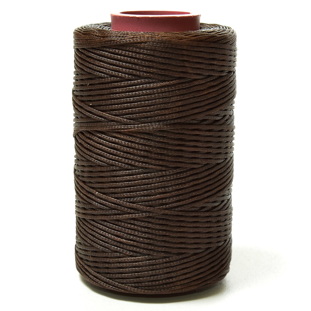 Нитки прошив.вощеные 300D-100м,тем-коричневый (339) Китай