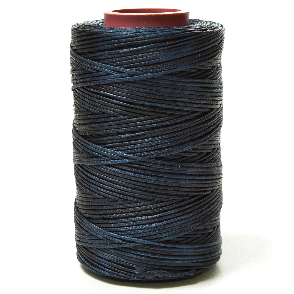 Нитки прошив.вощеные 300D-100м,тем-синий (242) Китай