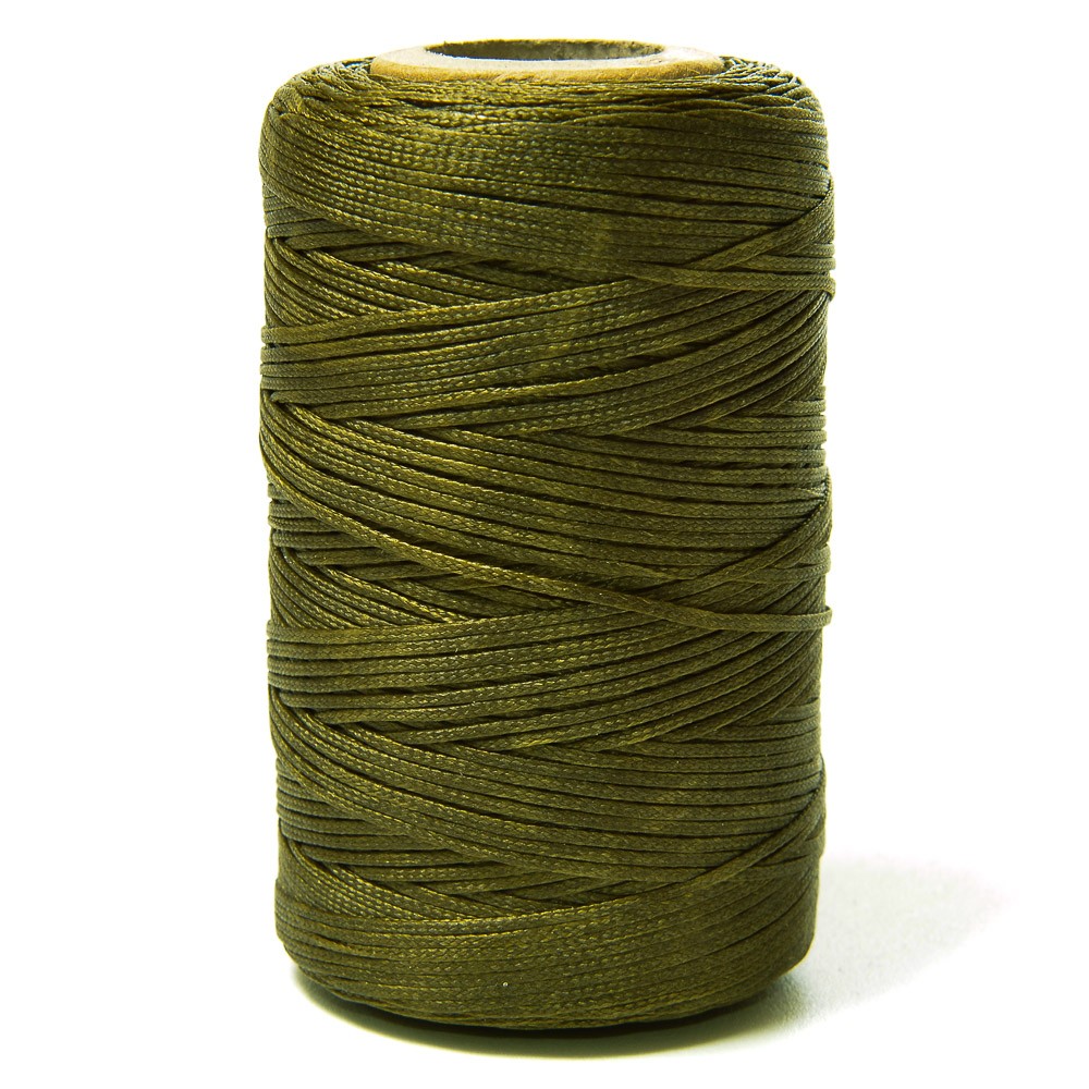 Нитки прошив.вощеные 300D-100м,хаки (229) Китай