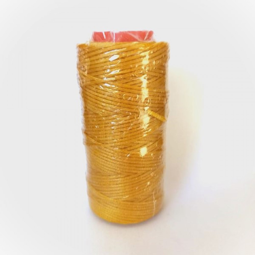Нитки прошив.вощеные 300D-100м,золотисто-желтый Китай