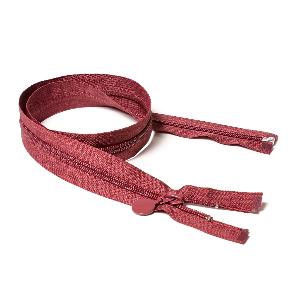 Молния курточная Т7 "JX", 80см спираль, бордовый