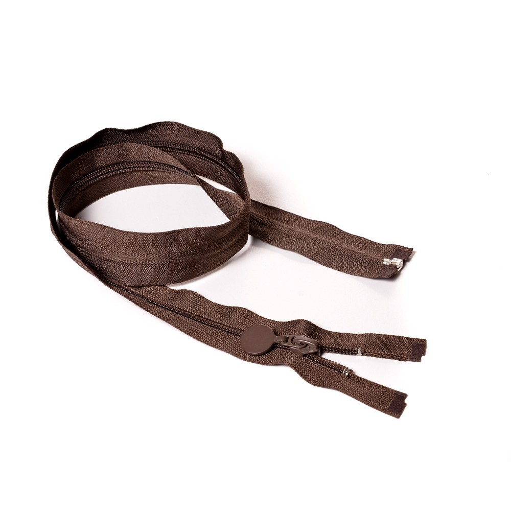 Молния курточная Т7 "JX", 80см спираль, коричневый