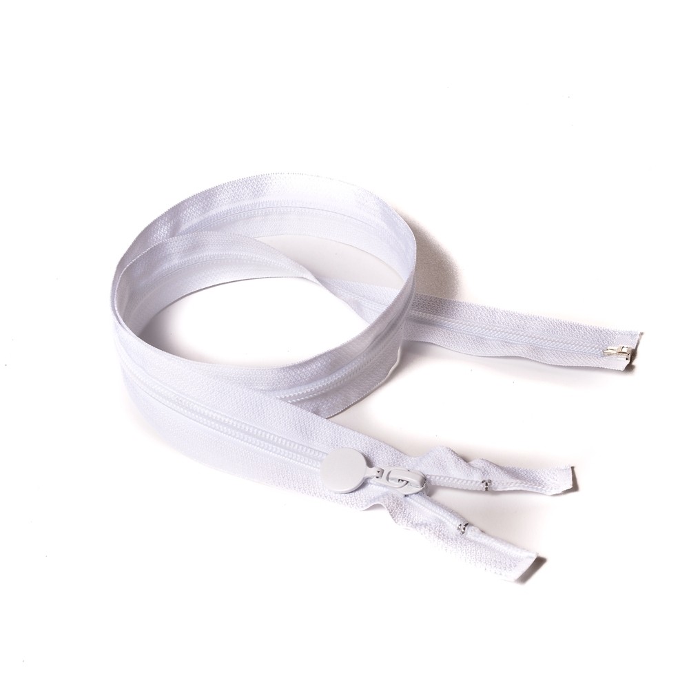 Молния курточная Т7 "JX", 80см спираль, белый