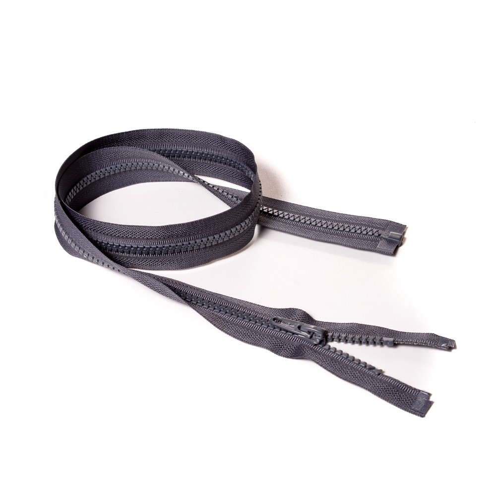 Молния курточная Т5 "Judson" трактор, 80см тем-серая (312)