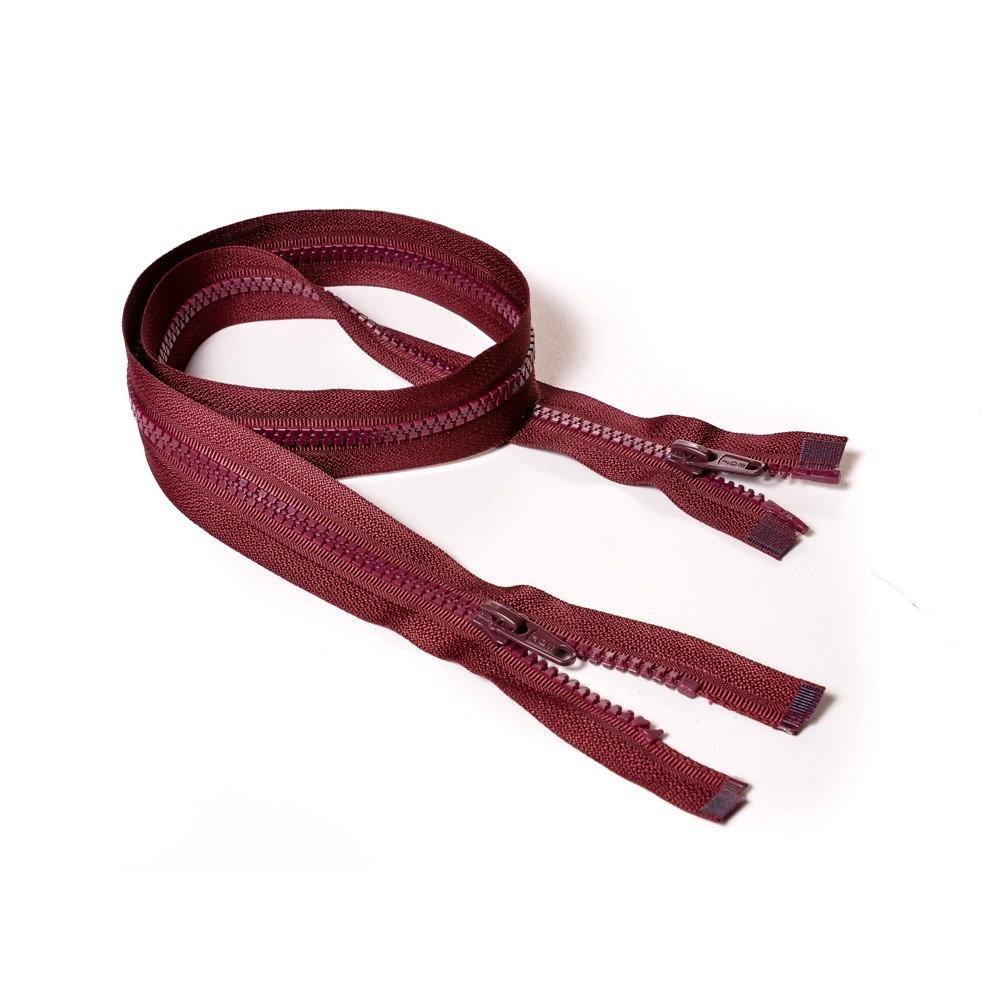 Молния курточная Т5 "Judson" трактор, 2 бег, 80см бордо (179)