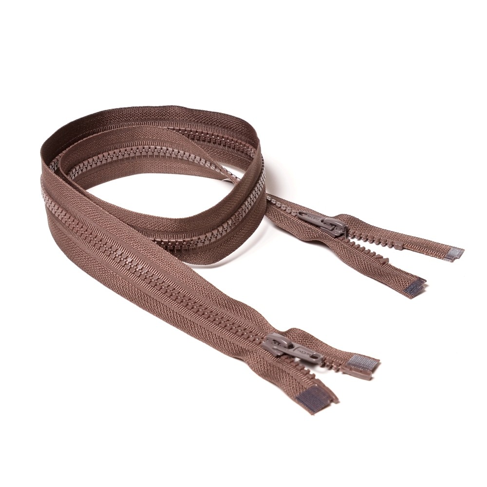 Молния курточная Т5 "Judson" трактор, 2 бег, 80см тем-коричневая (27)