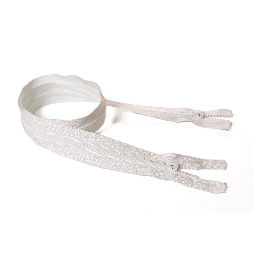 Молния курточная Т5 "Judson" трактор, 2 бег, 80см белая (101)