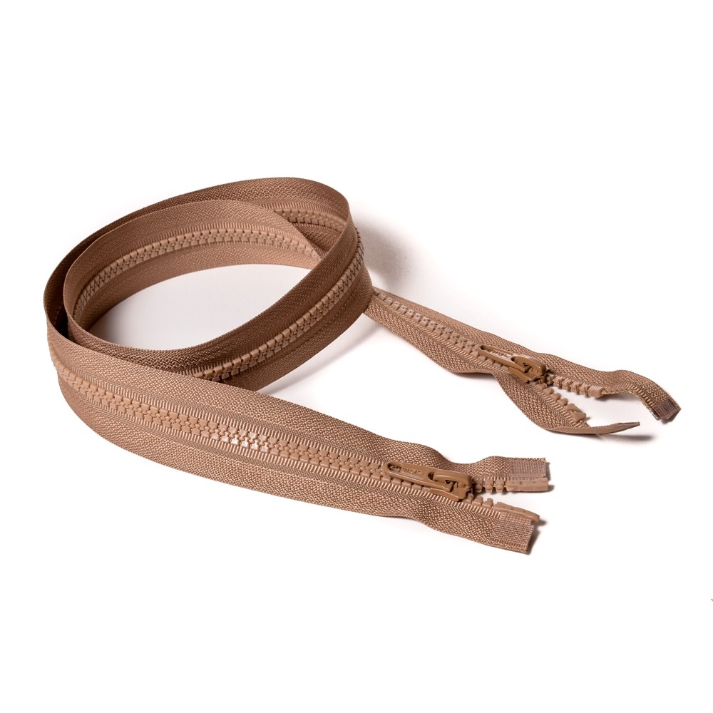 Молния курточная Т5 "Judson" трактор, 2 бег, 80см тем-бежевая (294)