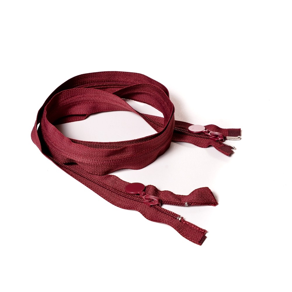 Молния курточная Т7 "JX" спираль, 120см, 2 бег, бордо