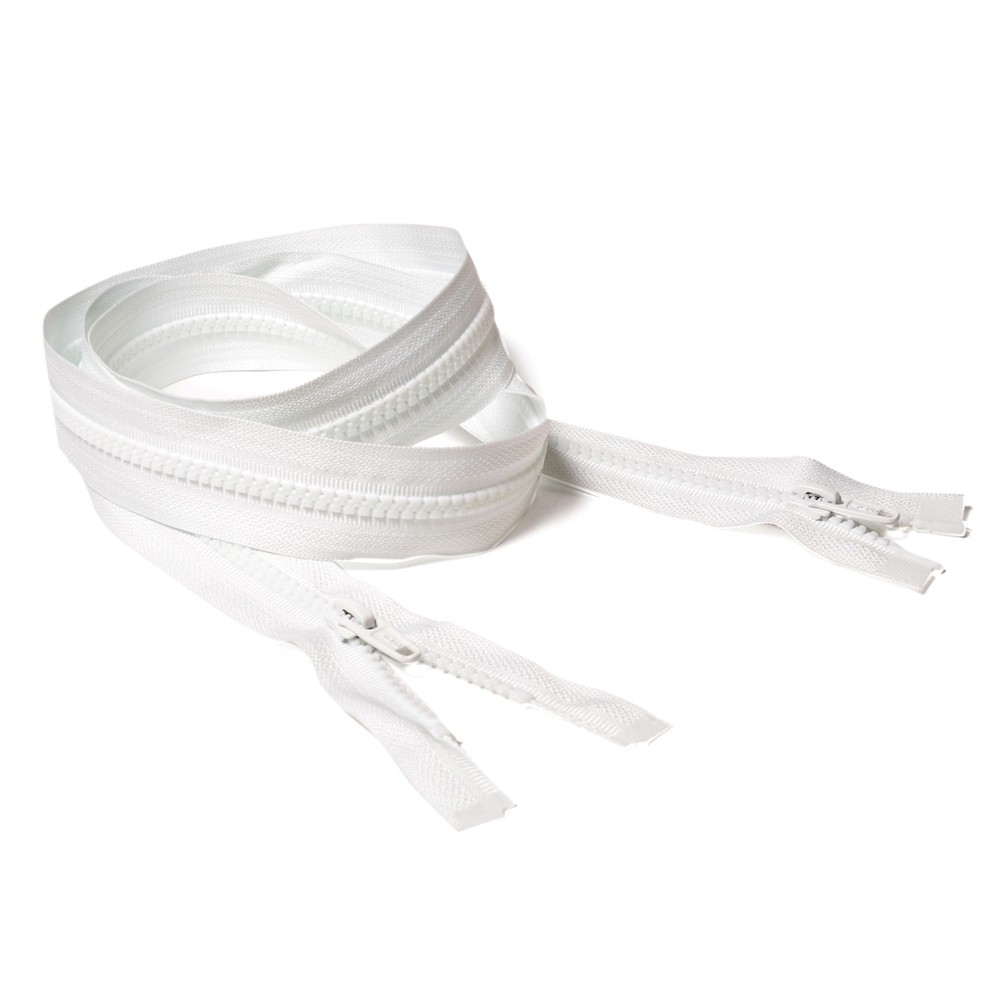 Молния курточная Т5 "Judson" трактор, 2 бег, 120см белая(01)