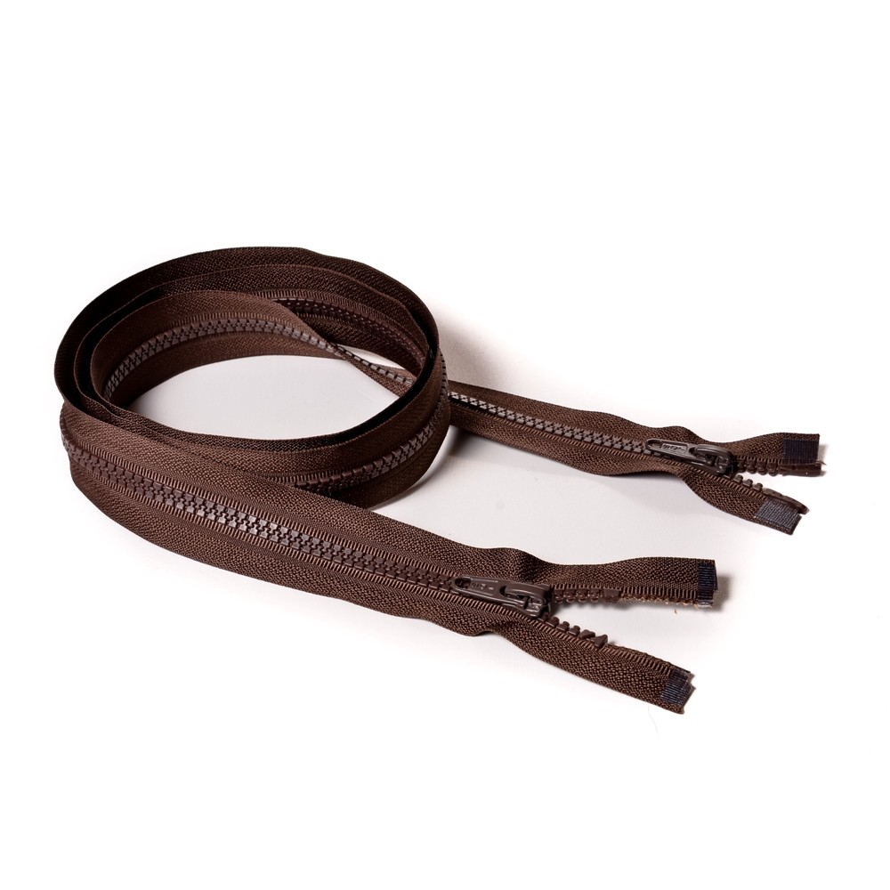 Молния курточная Т5 "Judson" трактор, 2 бег, 120см тем-коричн (27)