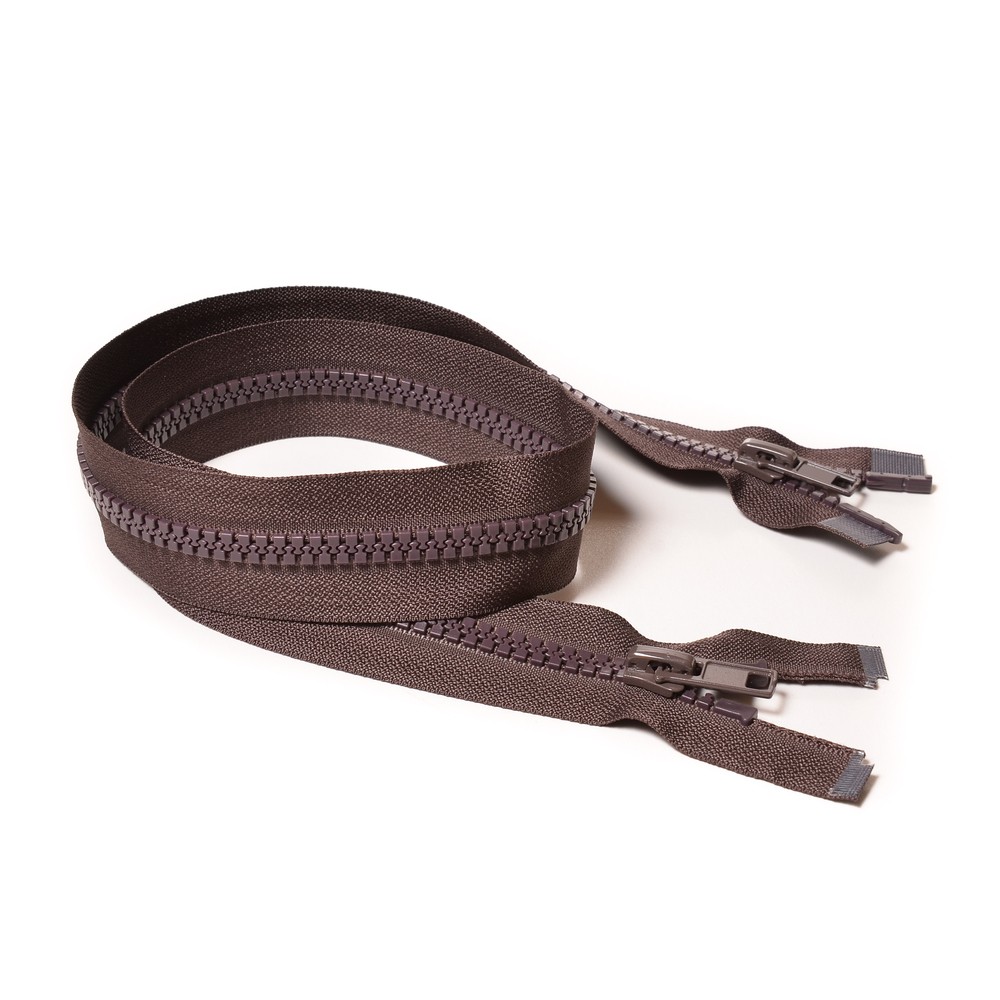 Молния курточная Т8 "Judson" трактор, 2 бег, 80см тем-коричн (27)