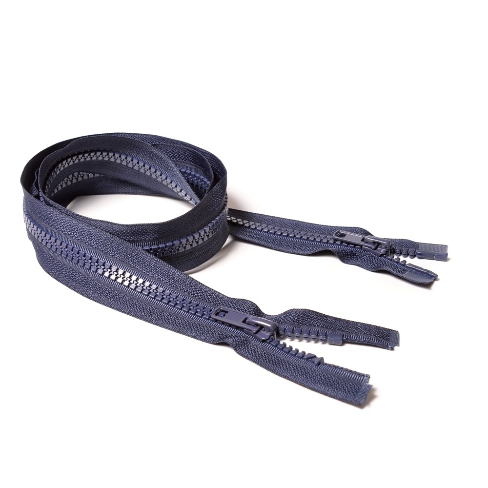 Молния курточная Т8 "Judson" трактор, 2 бег, 120см тем-синяя (67)