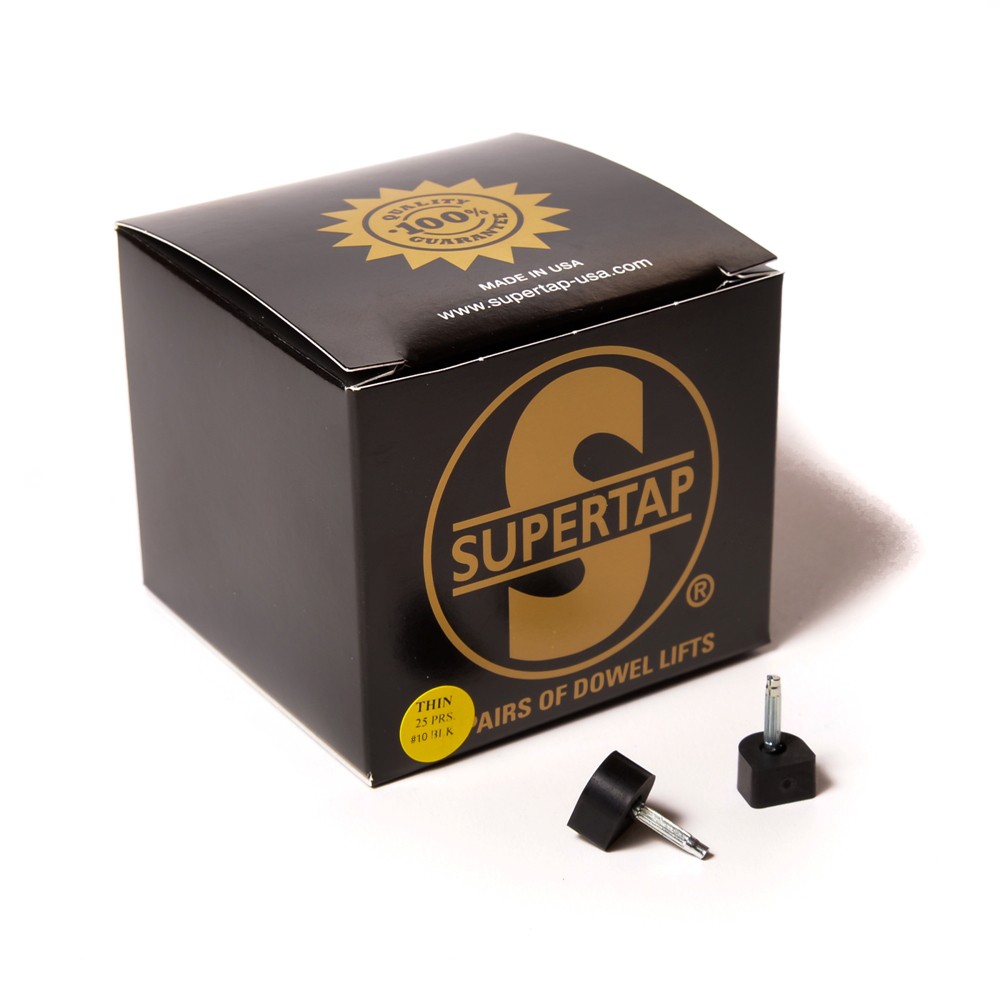 Набойка «Supertap» Classic п/у со штырем (3,1мм) т.6,5мм №10 черный
