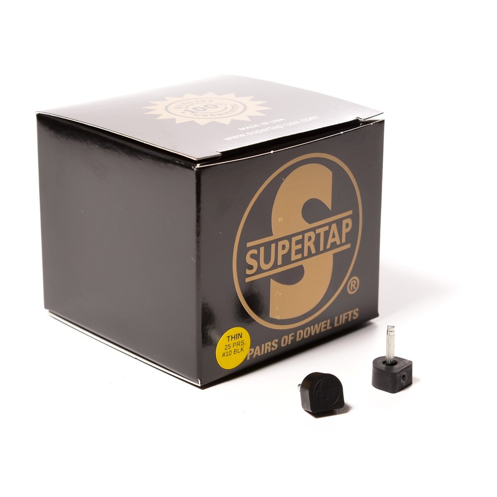 Набойка «Supertap» Thin Pin п/у со штырем (2,5мм) т.6,5мм №10 черный