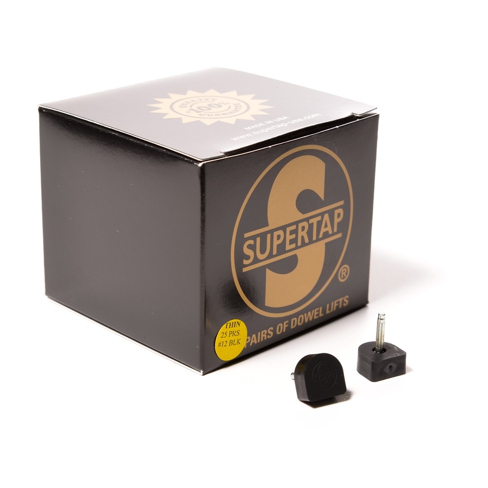 Набойка «Supertap» Thin Pin п/у со штырем (2,5мм) т.6,5мм №12 черный
