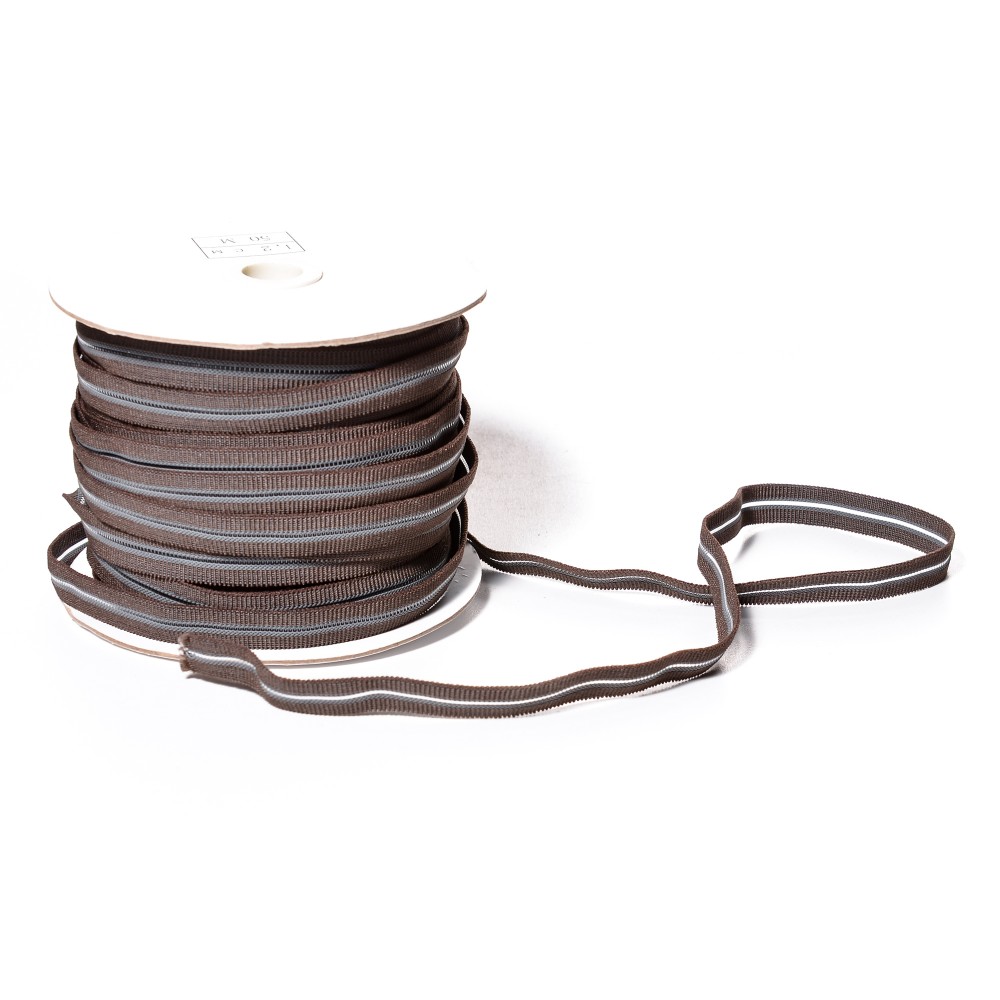 Резинка с просечкой  12мм коричневая