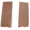 Лента контактная (Велкро) 25мм коричневая