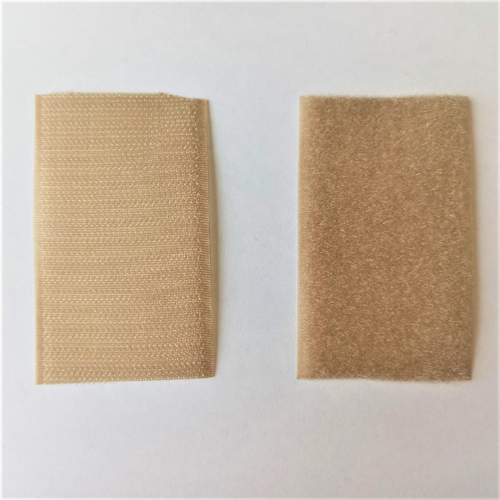 Лента контактная (Велкро) обувная 50мм нейлон бежевая