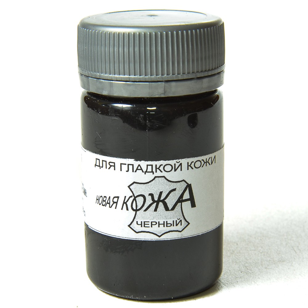Краска для гладкой кожи 60г, черная