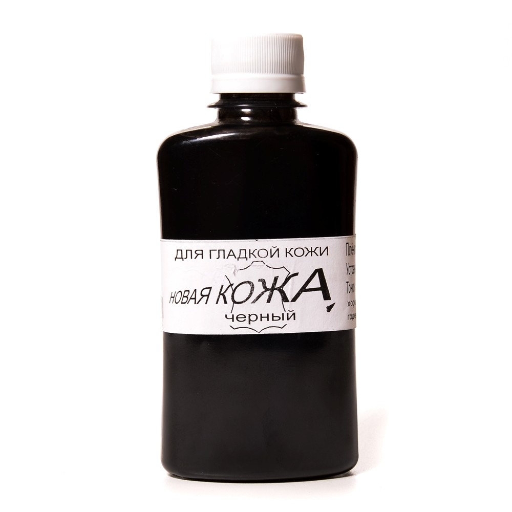 Краска для гладкой кожи 200г, черная