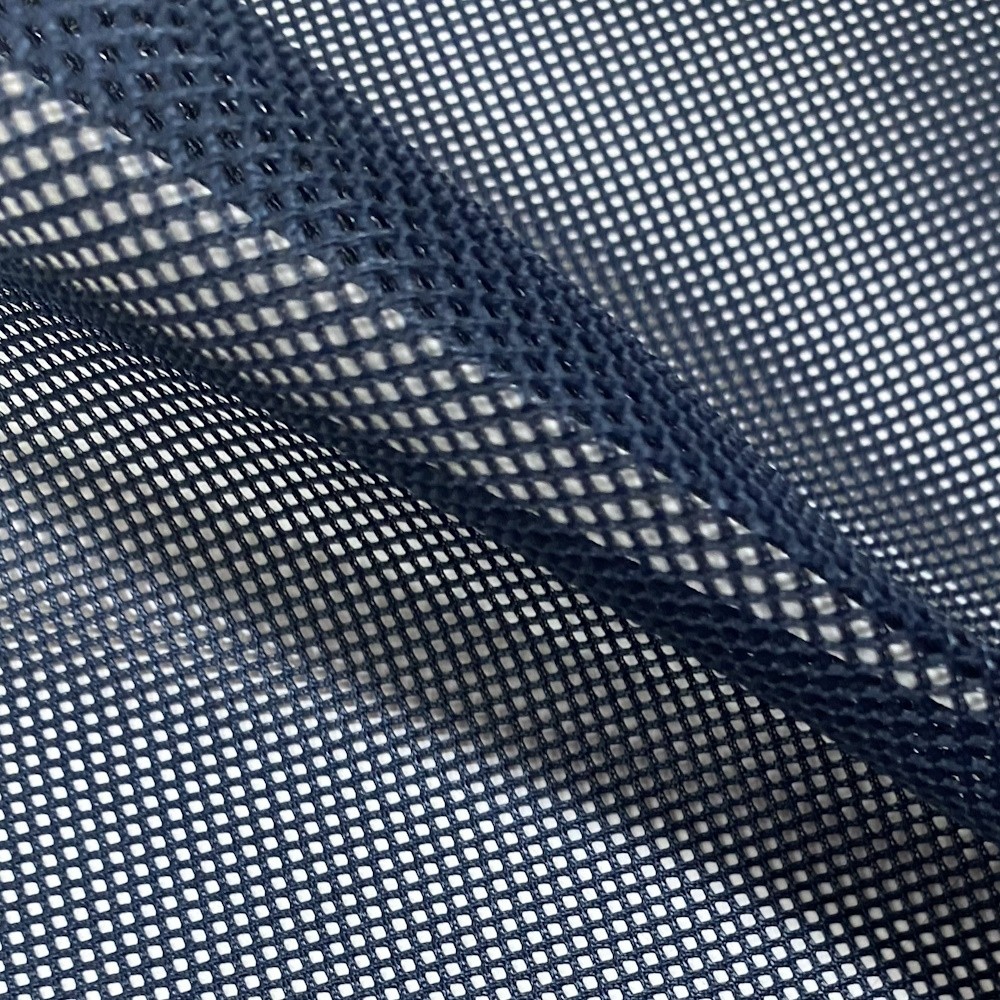 Сетка кросовочная 1-слойная 0,6 мм тем.синяя (ширина 142 см, плотность 280 г/м2)