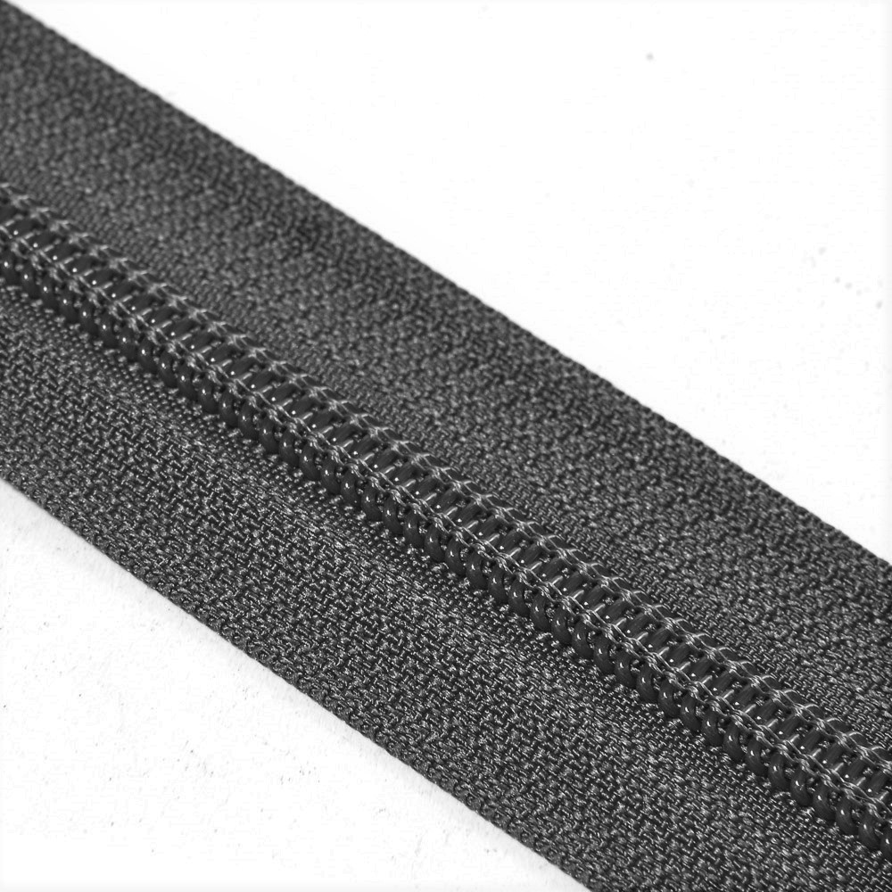 Молния-рулон Т7 "Judson" №09 серо-черная