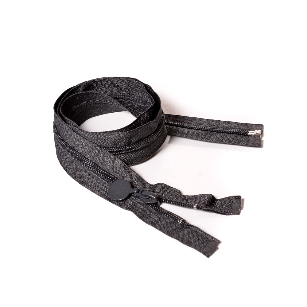 Молния курточная Т7 "JX", 80см нейлон,тем-серый