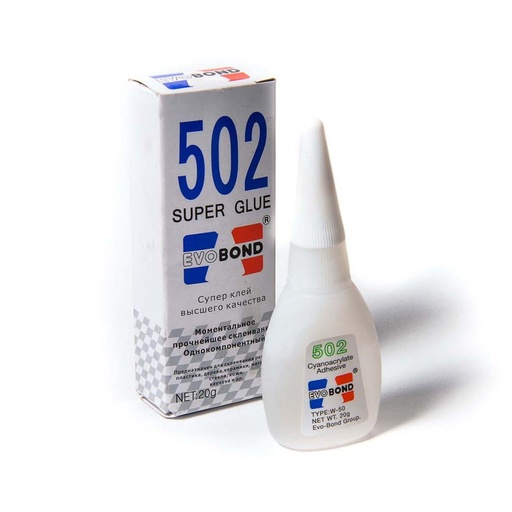 [E01835] Суперклей "Evobond" 502-12 мес., 20мл