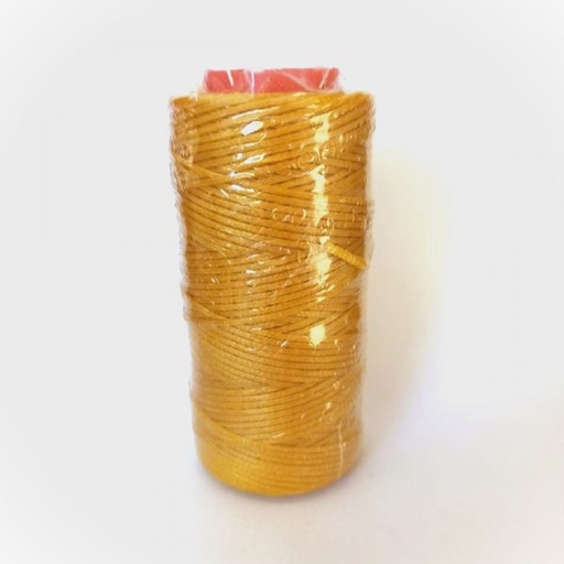 [E06860] Нитки прошив.вощеные 300D-100м,золотисто-желтый Китай