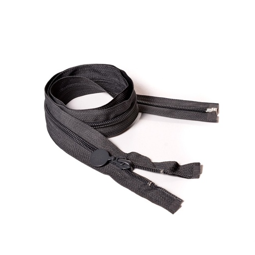 [E02874] Молния курточная Т7 "JX", 80см спираль, тем-серый