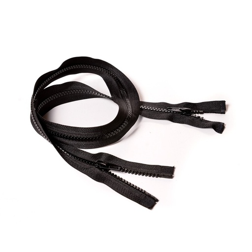 [E02845] Молния курточная Т5 "Judson" трактор, 2 бег, 80см черная