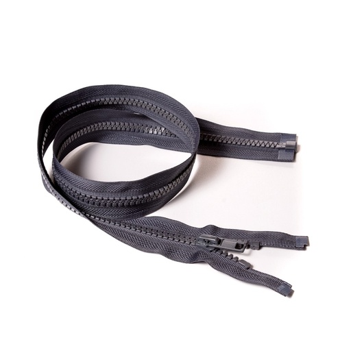 [E02890] Молния курточная Т8 "Judson" трактор, 80см темно-серая (312)