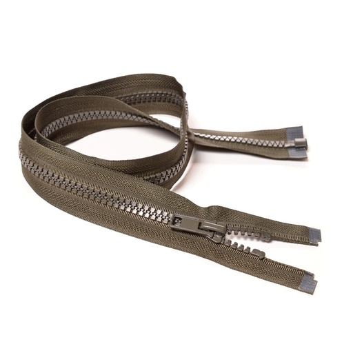 [E04785] Молния курточная Т8 "Judson" трактор, 80см хаки (516)