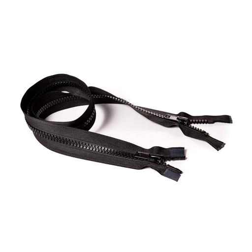 [E04786] Молния курточная Т8 "Judson" трактор, 2 бег, 80см черная