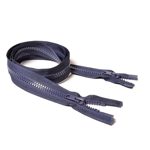 [E02860] Молния курточная Т8 "Judson" трактор, 2 бег, 120см тем-синяя (67)