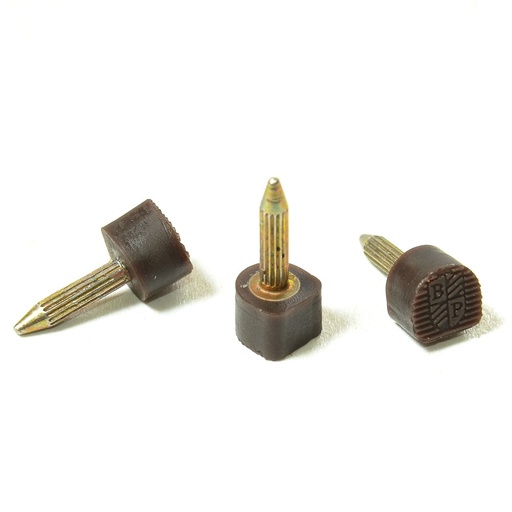 [E02020] Набойка  п/у со штырем (3,0) т.6мм «ВР» №8 коричн.