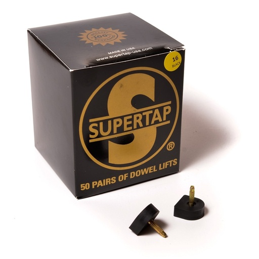 [E06314] Набойка «Supertap» Classic п/у со штырем (3,1мм) т.6,5мм №16 черный