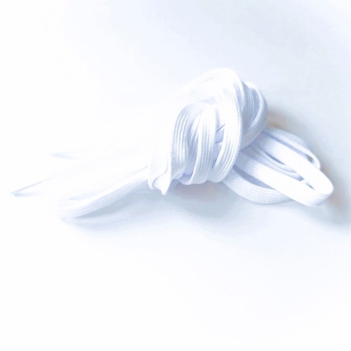 [E06927] Шнурки для обуви плоские белые,160см Китай