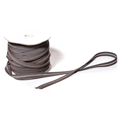 [E02673] Резинка с просечкой  14мм коричневая