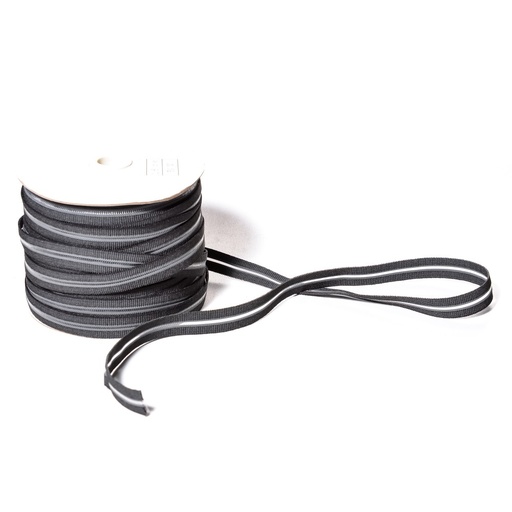 [E02678] Резинка с просечкой  16мм черная