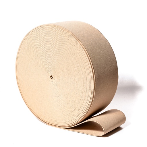 [E03696] Резинка башмачная 80мм,бежевая