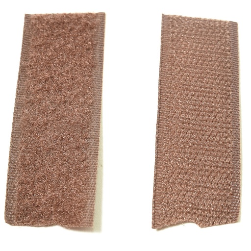 [E02816] Лента контактная (Велкро) 25мм коричневая