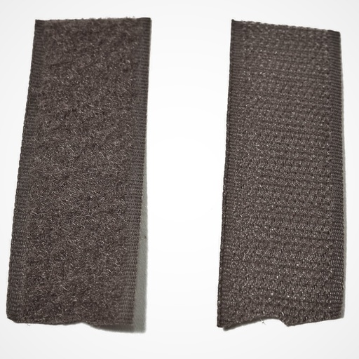 [E06642] Лента контактная (Велкро) обувная 25мм нейлон коричневая