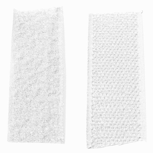 [E06648] Лента контактная (Велкро) обувная 25мм нейлон белая