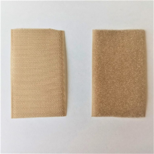 [E06645] Лента контактная (Велкро) обувная 50мм нейлон бежевая